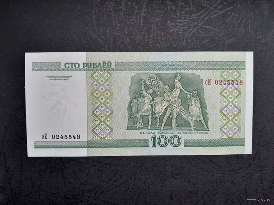 100 рублей 2000 года. Беларусь. Серия сЕ. UNC