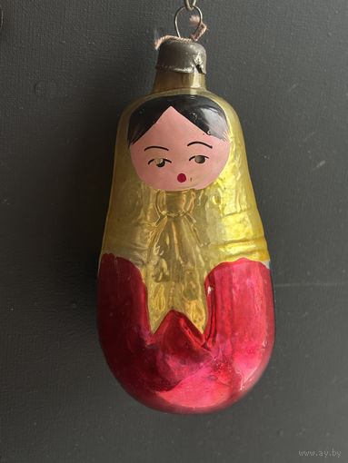 Елочная игрушка СССР "МАТРЕШКА"