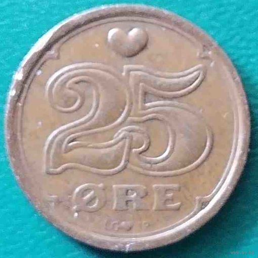 Дания 25 эре 1990