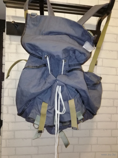 Новый чёрный брезентовый рюкзак СССР 1992