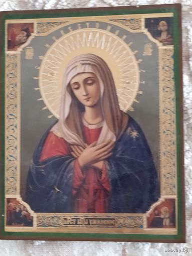 Икона Умиление Пресвятой Богородицы 18/16