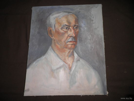 Портрет мужчины,холст/масло,худ.Н.Н.Якимец.70-е г.С рубля.