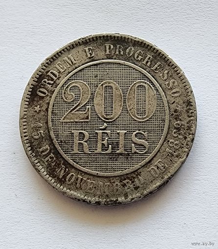 Бразилия 200 реалов, 1893