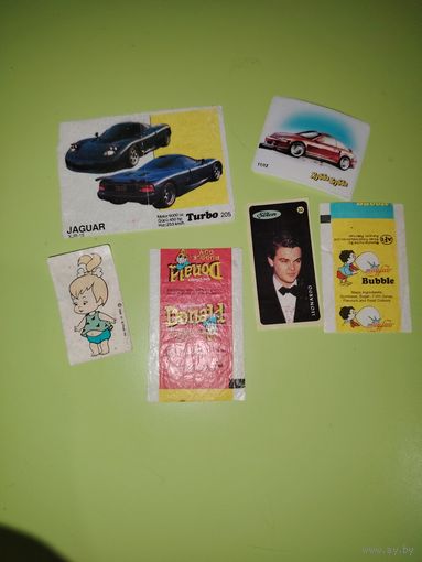 Вкладыши от жвачек. Лот