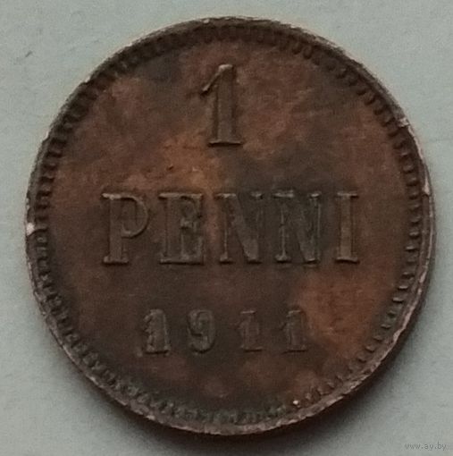 Россия для Финляндии 1 пенни 1911 г.