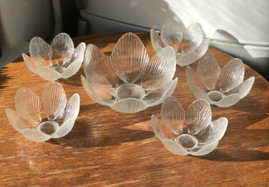 Ваза салатник конфетница Чехия Лотос