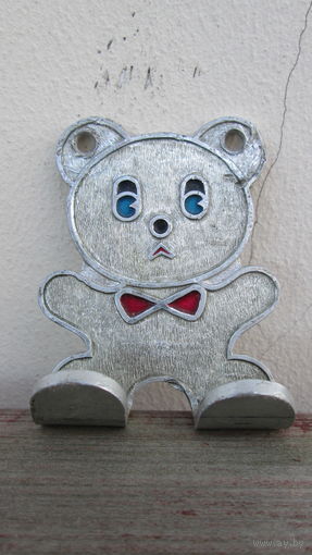 Вешалка ретро красивая ,оригинальная,времен ссср ,Металл,Нержавеющий в эмали.