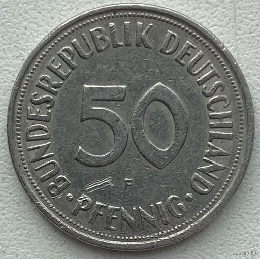 Германия 50 пфеннигов 1969 г. F