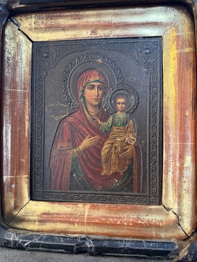 Старинная икона Иверской Божьей матери 19 век. Распродажа коллекции!!!