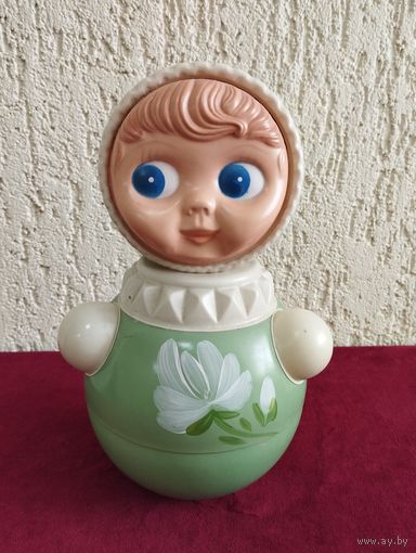 Игрушка кукла Неваляшка. Высота 26 см. СССР