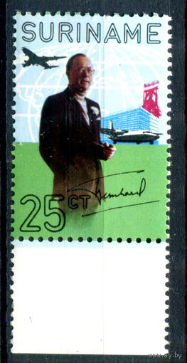 Нидерландские колонии - Суринам - 1971г. - 60-летний юбилей принца Бернарда Нидерландского - 1 марка - полная серия, MNH [Mi 604]. #3-WB-87-A-1