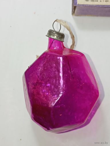 Ёлочная игрушка -  Крмсталл , СССР. ,