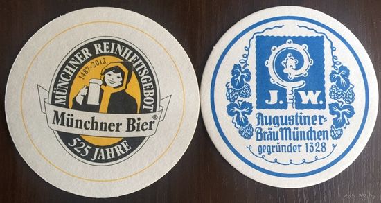 Подставка под пиво Munchner Bier No 2