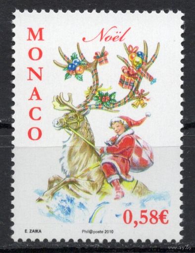 Монако 2010. Рождество. 1 марка (3011)