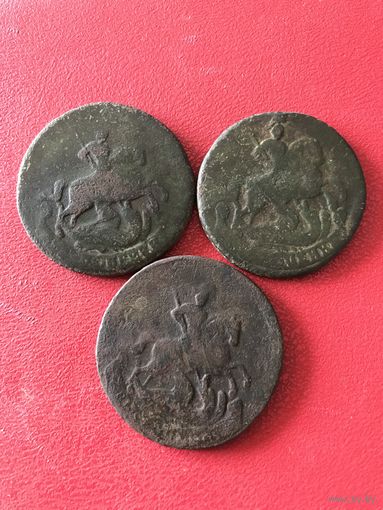 2 копейки 1757-59г.цена за все.