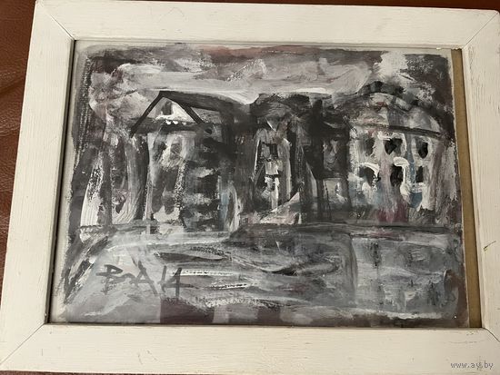 Акулов В.И. Акрил картон пейзаж