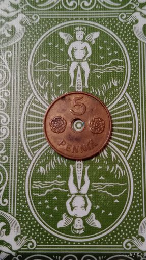 Финляндия 5 пенни 1941