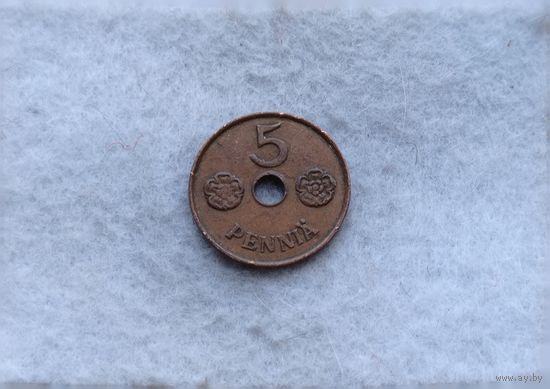 Werty71 Финляндия 5 пенни 1941