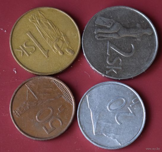 Словакия 4 монеты