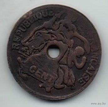 ИНДОКИТАЙСКИЙ СОЮЗ /ФРАНЦУЗСКИЙ ИНДОКИТАЙ/ 1 САНТИМ 1920. ПОДДЕЛКА ДЛЯ ОБРАЩЕНИЯ. РЕДКОСТЬ