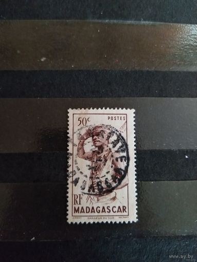 Французская колония Мадагаскар воин массаи (1-л1)