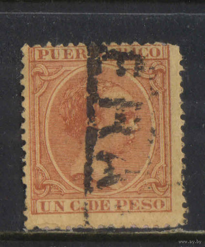 Испания Колонии Пуэрто-Рико 1890 Надп #77