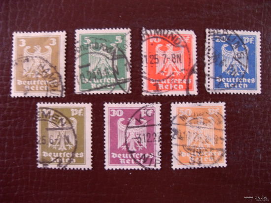1924 reich Mi. 355-361 Used Mi. 5 euro