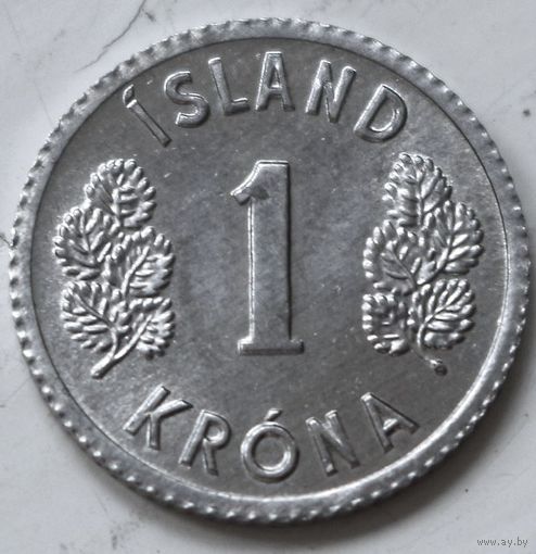 Исландия 1 крона 1978 год