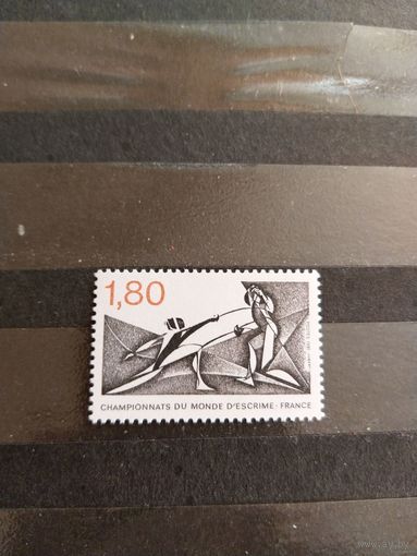 1981 Франция спорт чистая клей MNH** выпускалась одиночкой 4-11