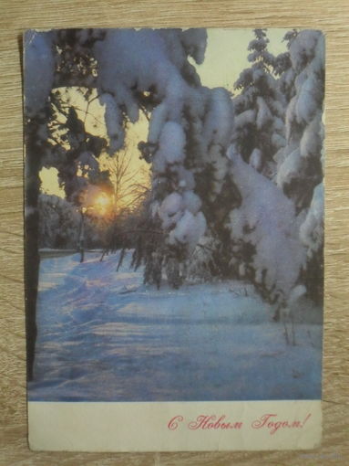 ПОДПИСАННАЯ ОТКРЫТКА СССР. "С НОВЫМ ГОДОМ". фото. Б. РАСКИНА. 1970 год.
