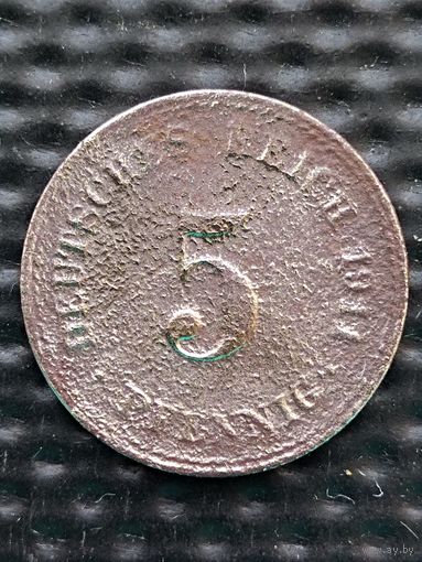 Германия 5 пфеннигов 1911 г. А(Берлин), без мц.
