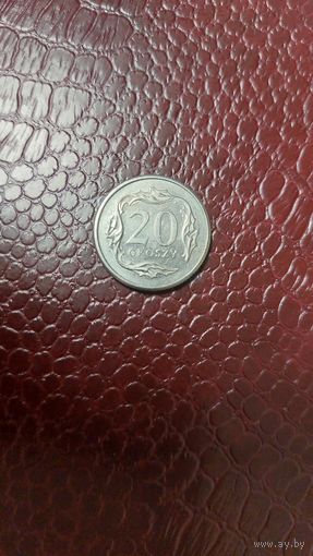 Монета 20 грошей 1997г. Польша. Хорошая!