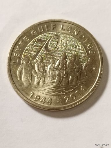 Филиппины 5 песо "70-я годовщина битвы в заливе Лейте" 2014