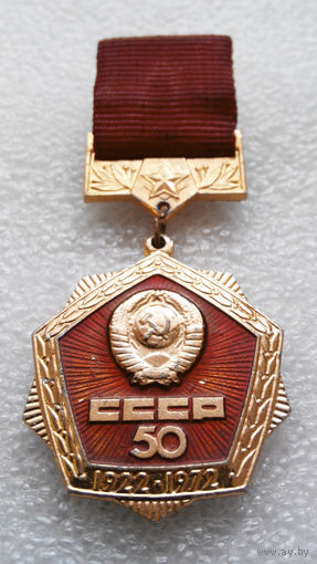 Значок. 50 лет СССР L-P05 #0327