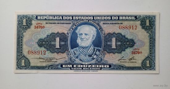 Бразилия. 1 крузейро. UNC.
