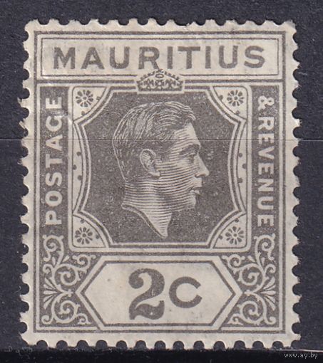 44.BrKM. Великобритания. Колонии. Маврикий. Георг VI. Стандарт. 2C. 1938 г. Mi.#203A.