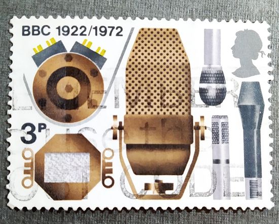 Марка Великобритания 1972 год 50 лет ВВС