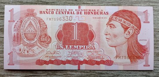 Werty71 Гондурас 1 лемпира 2014 UNC банкнота