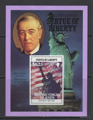 Британские Виргинские острова 1986** Столетие Статуи Свободы Президенты США