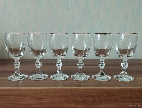 Бокалы для вина. Богемия, Чехословакия