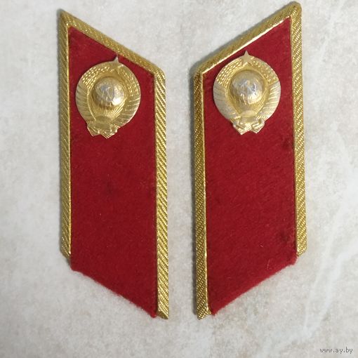 Петлицы на парадный китель сотрудника милиции СССР.
