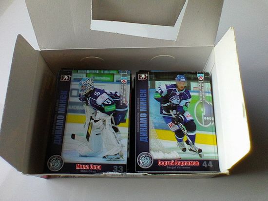 "3 сезон КХЛ" - 100 Базовых Карточек - "Динамо" Минск - Одним Лотом.