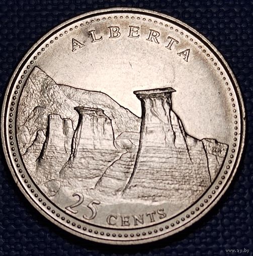 Канада 25 центов 1992 г. Альберта.