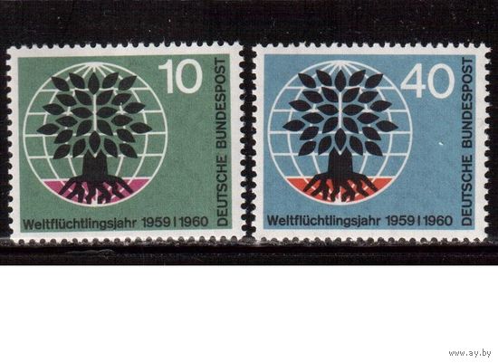 Германия(ФРГ)-1960,(Мих.326-327), ** ,