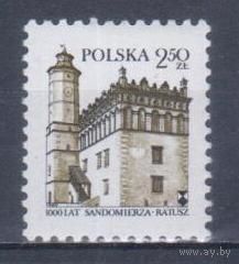 [1229] Польша 1980. Культура.Архитектура.1000 лет г.Сандомир. Одиночный выпуск. MNH