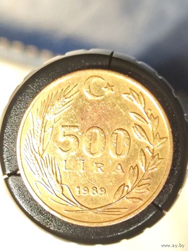 Турция 500 лир 1989