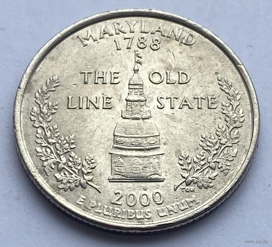 25 центов 2000 г. Мэриленд, США