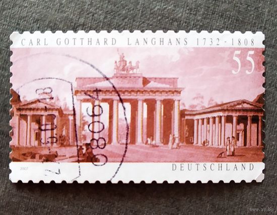 Марка Германия 2007 год Архитектура