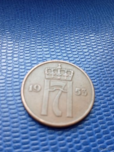 Норвегия 5 эре 1953