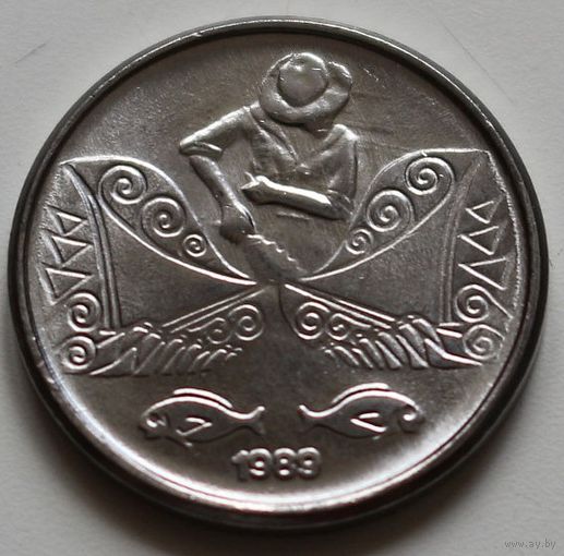 Бразилия 5 сентаво 1989 год